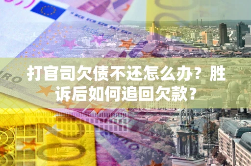 北京打官司欠债不还怎么办？胜诉后如何追回欠款？