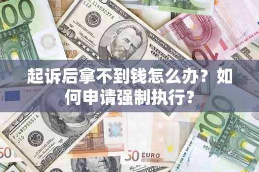 北京起诉后拿不到钱怎么办？如何申请强制执行？