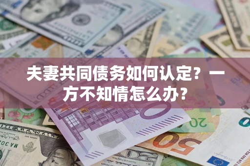 北京夫妻共同债务如何认定？一方不知情怎么办？