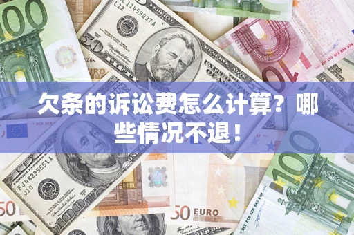 北京欠条的诉讼费怎么计算？哪些情况不退！