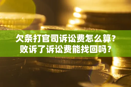 北京欠条打官司诉讼费怎么算？败诉了诉讼费能找回吗？