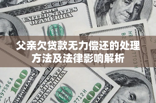 北京父亲欠贷款无力偿还的处理方法及法律影响解析