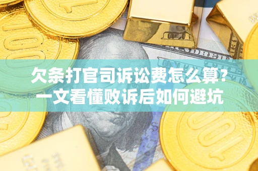 北京欠条打官司诉讼费怎么算？一文看懂败诉后如何避坑