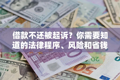 北京借款不还被起诉？你需要知道的法律程序、风险和省钱技巧