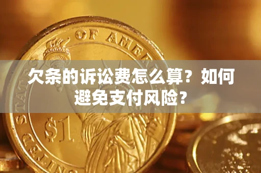 北京欠条的诉讼费怎么算？如何避免支付风险？
