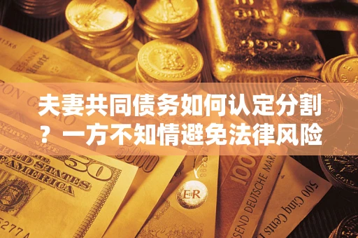 北京夫妻共同债务如何认定分割？一方不知情避免法律风险必看！